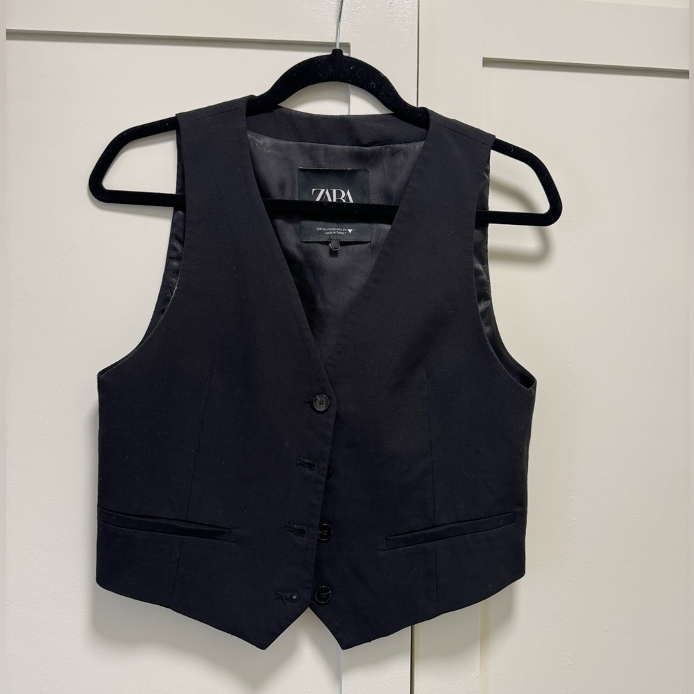 Zara Classic Black Vest